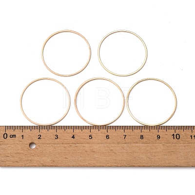 Brass Linking Rings KK-S327-06KC-30mm-1