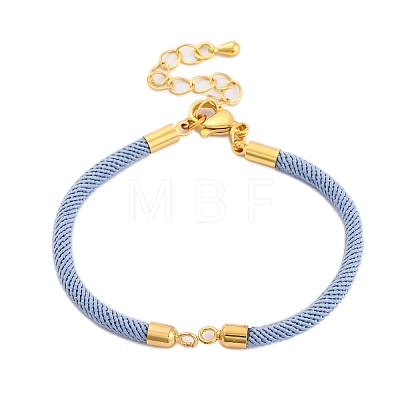 Nylon Cords Bracelet Makings Fit for Connector Charms AJEW-P116-02G-28-1