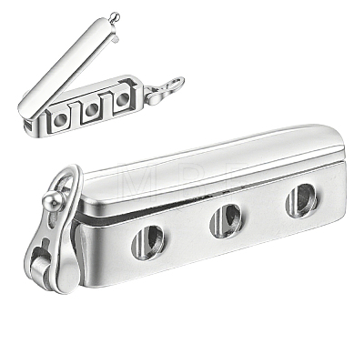 1Pc Sterling Silver Twister Clasps STER-BC0004-49-1