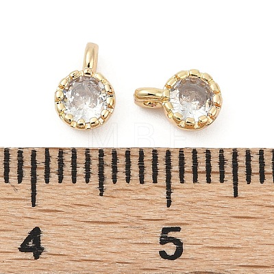 Brass Pave Cubic Zirconia Pendants KK-H204-03KCG-01-1