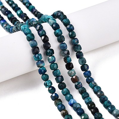 Natural Chrysocolla and Lapis Lazuli Beads Strands G-N342-116-1