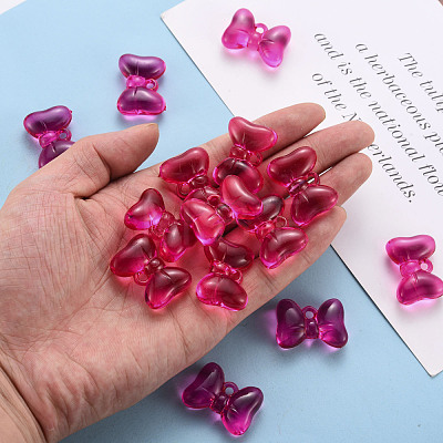 Transparent Acrylic Pendants TACR-T024-02BB-906-1