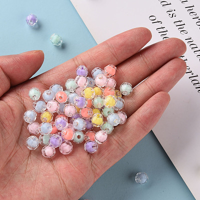 Transparent Acrylic Beads TACR-S152-17A-1