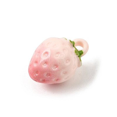 Opaque Resin Imitation Fruit Pendants RE-CBAE54B-02A-1