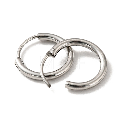 201 Stainless Steel Huggie Hoop Earrings STAS-H164-03P-1