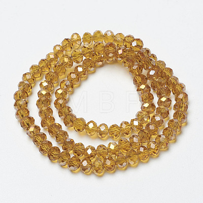 Electroplate Transparent Glass Beads Strands EGLA-A034-T2mm-H20-1