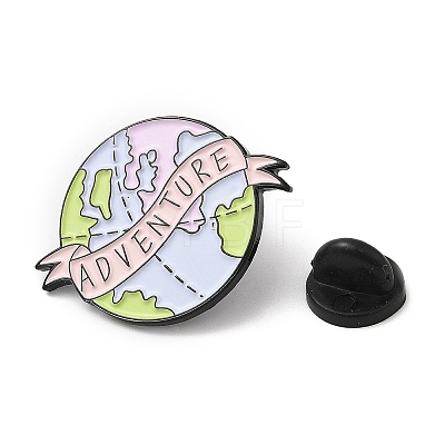 The Earth with Word Adventure Enamel Pin JEWB-H010-01EB-01-1
