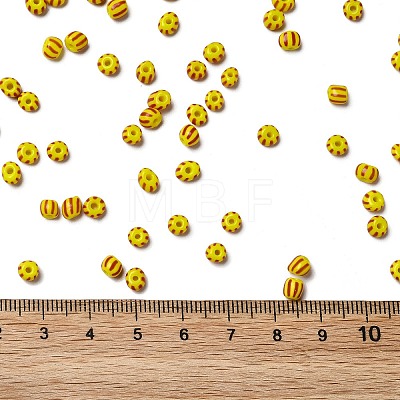 6/0 Opaque Colours Seep Glass Seed Beads X-SEED-F003-04A-01-1