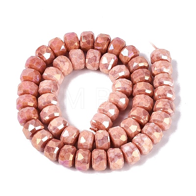 Anti-Tarnish Electroplate Glass Beads Strands GLAA-T025-10mm-11F-1