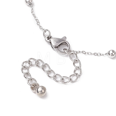 304 Stainless Steel Ball Cable Chain Necklaces NJEW-JN05166-02-1