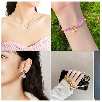 28Pcs 14 Colors Alloy Enamel Charms FIND-YW0011-46-1