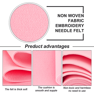 Non Woven Fabric Embroidery Needle Felt for DIY Crafts DIY-WH0156-92Q-1