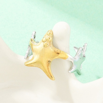 304 Stainless Steel Cuff Open Rings RJEW-Z138-01GP-02-1