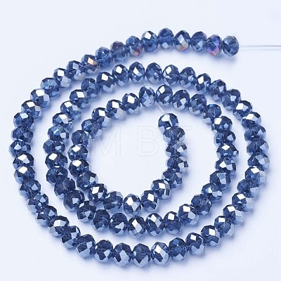 Electroplate Glass Beads Strands EGLA-A034-T4mm-B03-1