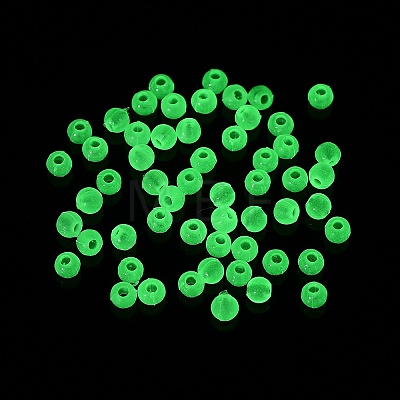 Opaque Luminous Acrylic Beads OACR-G038-06G-1