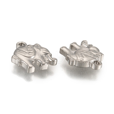 201 Stainless Steel Elephant Charms STAS-Q192-15-1