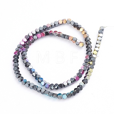Electroplated Non-magnetic Synthetic Hematite Beads Strands G-L562-08B-1