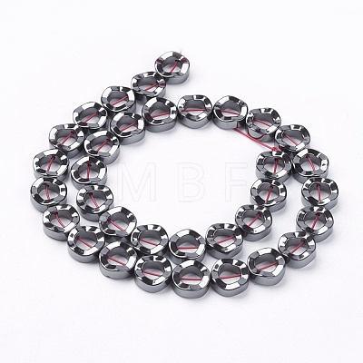 Non-magnetic Synthetic Hematite Beads Strands G-Q895-9-1