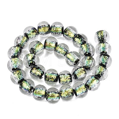Handmade Foil Glass Beads Strands FOIL-Q002-01A-03-1