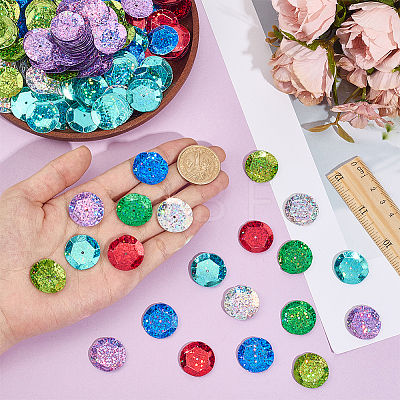 700Pcs 7 Colors UV Plating PVC Plastic Beads FIND-GF0009-55-1