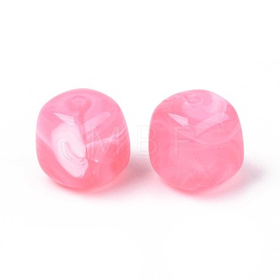 Opaque Acrylic Beads X-OACR-ZX006-33D-1