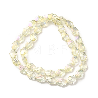 Electroplate Glass Beads Strands EGLA-F159-M-1