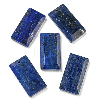 Dyed Natural Lapis Lazuli Pendants G-G123-03B-1