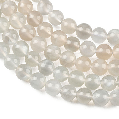Natural White Moonstone Beads Strands G-Z137-A01-6mm-1