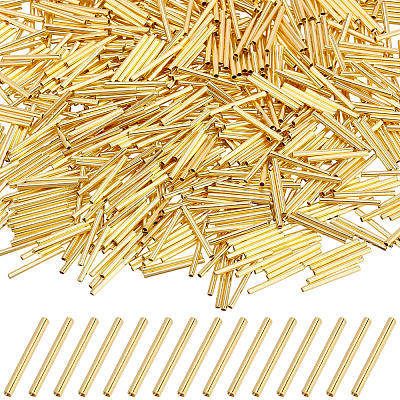 Brass Tube Beads KK-PA0001-24B-1