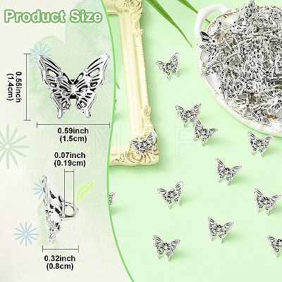 100Pcs Tibetan Style Alloy Pendants FIND-YW0009-47-1