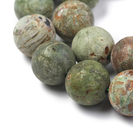 Natural Green Opal Beads Strands G-K209-04B-12mm-A-1