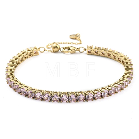 Rhinestone Bracelet BJEW-C049-01G-01-1