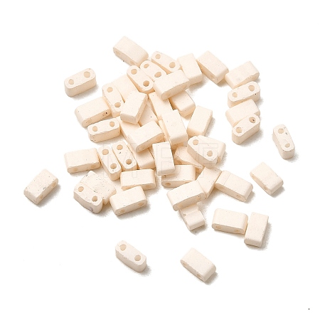 2-Hole Baking Paint Glass Seed Beads SEED-S023-17B-36-1