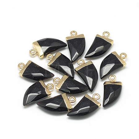 Natural White Jade Pointed Pendants G-Q966-01-1