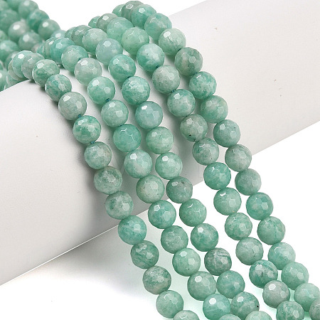 Natural Amazonite Beads Strands G-C280-B13-6mm-1
