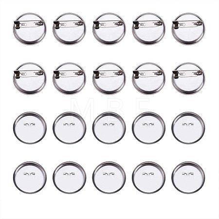 DIY Iron Brooch Findings IFIN-PH0023-60P-1