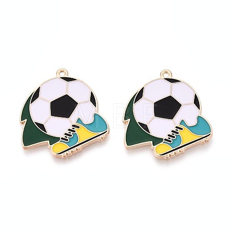 Alloy Enamel Pendants ENAM-T025-01G-03-1