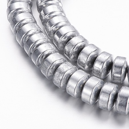 Electroplate Non-magnetic Synthetic Hematite Beads Strands G-A170-01C-P-1