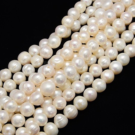 Natural Cultured Freshwater Pearl Beads Strands PEAR-L001-B-07-01-X-1