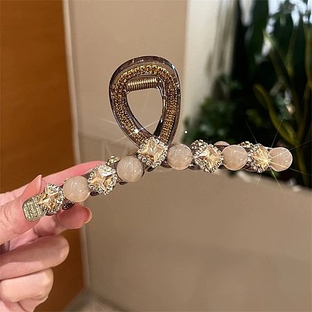 Resin & Rhinestone Claw Hair Clips PHAR-Z008-01D-1
