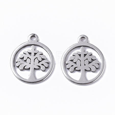 Non-Tarnish 201 Stainless Steel Charms STAS-T050-020P-1