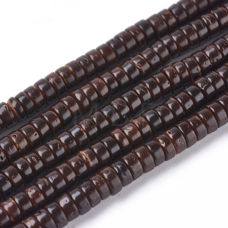 Coconut Beads Strands X-COCO-O009-03-4x2mm-1