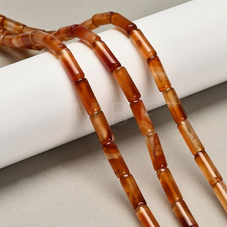 Dyed Natural Agate Beads Strands G-G203-01I-1