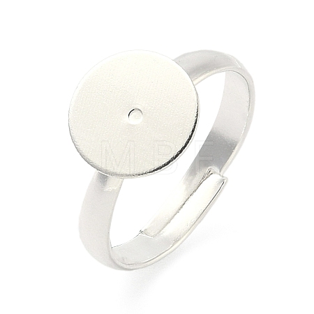 Adjustable Brass Pad Ring Settings KK-K414-10A-S-1