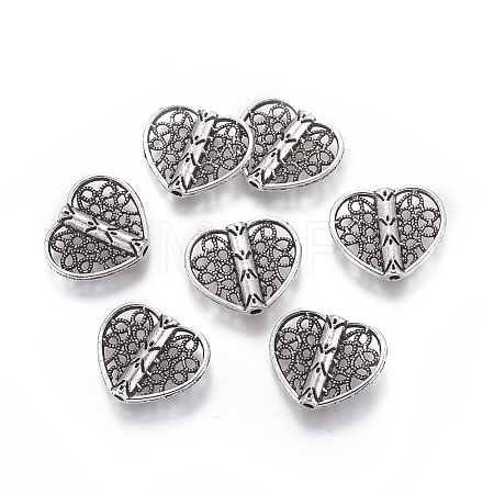 Tibetan Style Alloy Beads TIBE-F025-27AS-1