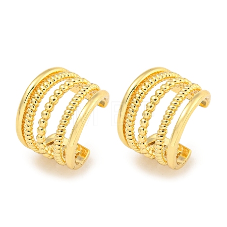 Brass Cuff Earrings EJEW-C104-100G-1