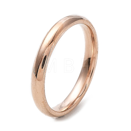 Ion Plating(IP) 304 Stainless Steel Flat Plain Band Rings STAS-I160-D-15mm-RG-1