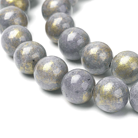 Natural Mashan Jade Beads Strands G-P232-01-A-6mm-1