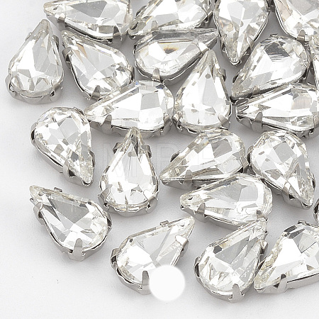 Sew on Rhinestone RGLA-T035-8x13mm-01-1
