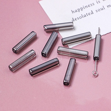 Electroplate Glass Beads GLAA-D024-01K-1